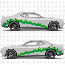 Custom Flame Graphics Side Vinyl Decal Graphic Sticker for Dodge Challenger 3