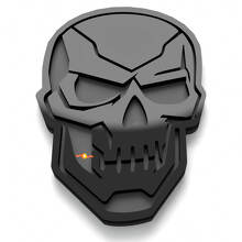 Skull Terminator Style 3D Fender Badge Tailgate Emblem_2