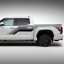 Side Bedside Old school Retro Heritage Graphics Vinyl Decals Dtickers kit for Toyota Tundra 2