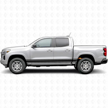 Slim Accent Door & Bedside Vinyl Stripes for Chevrolet Colorado 3rd Gen 2023-2026_2
