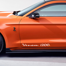 Venom 1200 Side Rocker Panel Doors Decals Stickers for Ford Mustang Cobra GT500 2