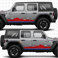 Custom Text Side Doors Vinyl decal sticker fit Jeep Wrangler Jeep Wrangler Willys 2