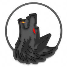 Wolf Moon Fender Badges Tailgate Emblem 3D Badge 4
