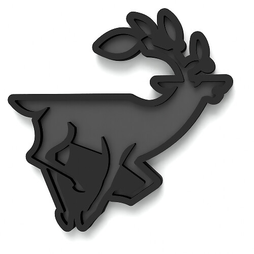 Deer Fender Badges Tailgate Emblem 3D Badge