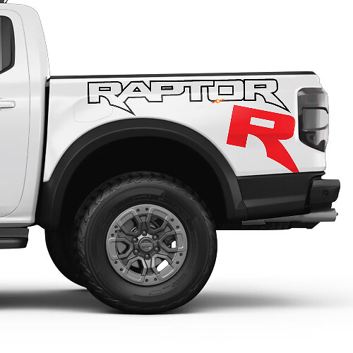 Raptor R Bedside Side Graphics Vinyl Decal kit fit to Ford F150 Raptor R