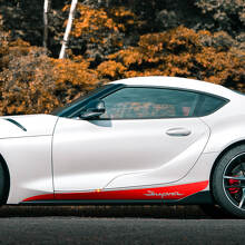Rocker Panel Side Stripe Vinyl Decals for Toyota Supra MKV A90 A91_2