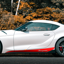Rocker Panel Stripe Side Graphics Decals Stickers for Toyota Supra MKV A90 A91 2