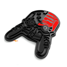 Mech Skull Fender Badges Tailgate Emblem 3D Badge 2