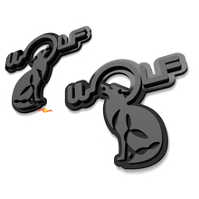 Wolf Fender Badges Tailgate Emblem 3D Badge 5