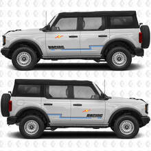 Custom Text Heritage Vintage Side Doors Racing Stripes Decals for Ford Bronco 3