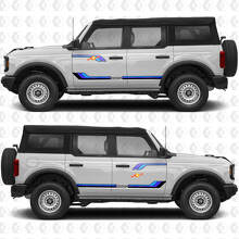 Custom Text Heritage Retro Vintage Racing Stripes Side Doors Vinyl Decal Sticker Graphics for Ford Bronco 2