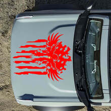 American Flag Eagle Hood Vinyl Decal for Musclecar horse_2