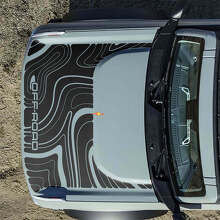 Topographic Off Road Hood Vinyl Decal Sticker Graphics 2 for Musclecar horse 4