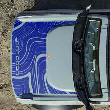 Topographic Off Road Hood Vinyl Decal Sticker Graphics 2 for Musclecar horse 5