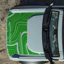 Topographic Off Road Hood Vinyl Decal Sticker Graphics for Ford Bronco 6