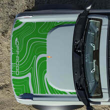 Topographic Off Road Hood Vinyl Decal Sticker Graphics 2 for Musclecar horse 6