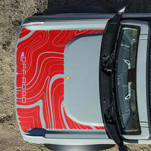 Topographic Off Road Hood Vinyl Decal Sticker Graphics 2 for Musclecar horse 7