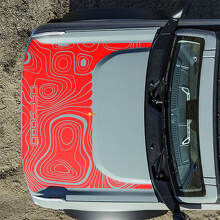 Topographic Off Road Hood Vinyl Decal Sticker Graphics for Ford Bronco 3