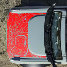 Topographic Off Road Hood Vinyl Decal Sticker Graphics for Musclecar horse 3