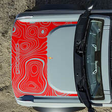 Topographic Off Road Hood Vinyl Decal Sticker Graphics for Ford Bronco 5