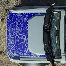 Topographic Off Road Hood Vinyl Decal Sticker Graphics for Ford Bronco 7