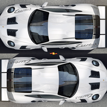 Turbo S Front and Rear Fender Quater Panel Decal Sticker Kit for Porsche 911 2