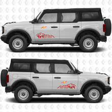 4x4 Off Road Mountains Side Door Vinyl Decal Sticker Graphics for Ford Bronco 3
