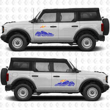 4x4 Off Road Side Door Vinyl Decal Sticker Graphics for Ford Bronco 2