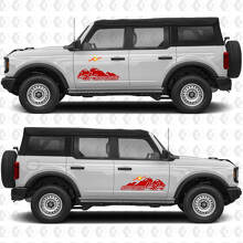 4x4 Off Road Side Door Vinyl Decal Sticker Graphics for Ford Bronco 3