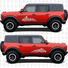 4x4 Off Road Side Door Vinyl Decal Sticker Graphics for Ford Bronco 3