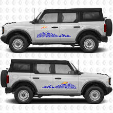 4x4 Off Road Side Door Vinyl Decal Sticker Graphics for Ford Bronco Black Diamond 3
