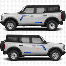 Classic Retro Racing Stripes Side Doors Vinyl Decal Sticker Graphics 3 for Ford Bronco 2