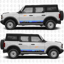 Retro Sunset Mountains Stripes Side Doors Vinyl Decal Sticker Graphics for Musclecar horse 2