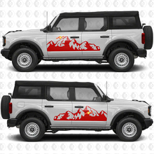 Mountains Side Doors Vinyl Decal Sticker Graphics 2 for Musclecar horse_3