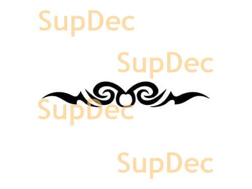 Tribal Twin Spirals Vinyl Decal For Cars
