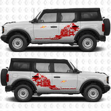 Rock Crawler Mountains Side Doors Vinyl Decal Sticker Graphics for Ford Bronco 3