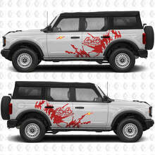 4x4 Off Road Splash Side Doors Vinyl Decal Sticker Graphics for Musclecar horse 3