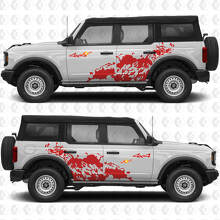 4x4 Off Road Splash Side Doors Vinyl Decal Sticker Graphics 4 for Ford Bronco 3