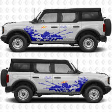 4x4 Off Road Splash Side Doors Vinyl Decal Sticker Graphics 2 for Ford Bronco 2