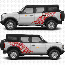 4x4 Off Road Splash Side Doors Vinyl Decal Sticker Graphics 3 for Ford Bronco 3