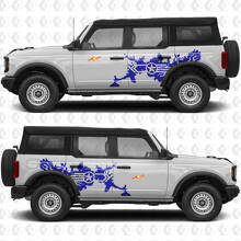 Military Star Splash Side Doors Vinyl Decal Sticker Graphics for Ford Bronco 2