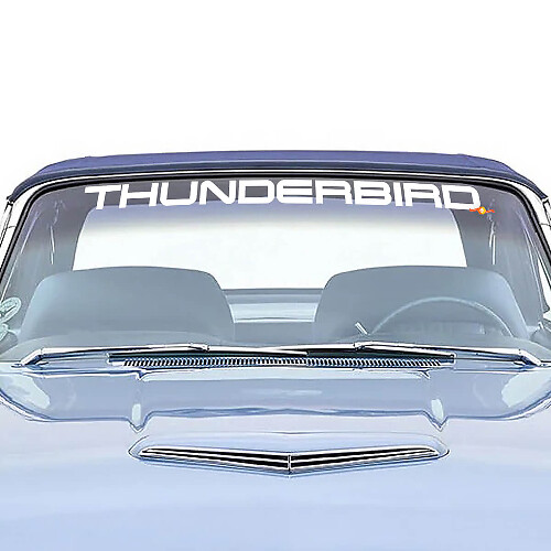 Windshield Thunderbird Vinyl Decal Sticker Graphics for Musclecar Thunderbird