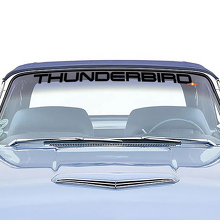 Thunderbird Windshield Graphics Vinyl Decal Sticker fits to Ford Thunderbird 2