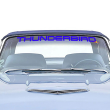 Thunderbird Windshield Graphics Vinyl Decal Sticker fits to Ford Thunderbird 3