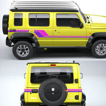 Heritage Retro Side and Rear Stripes Vinyl Decal Kit for Suzuki Jimny XL_3
