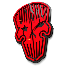 Skull Punisher Fender Badges Tailgate Emblem 3D Badge 5