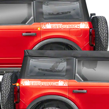 Rear Side Sasquatch Graphics Decals Stickers for Ford Bronco Black Diamond 2