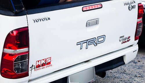 TRD HKS Style Tailgate Vinyl Decals for Toyota Hilux Vigo Champ 2005-2014