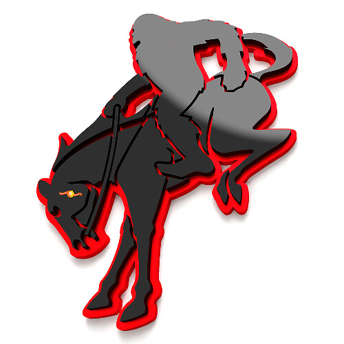 Yeti on Horse Bronco Fender Badges Tailgate Emblem 3D Badge 1