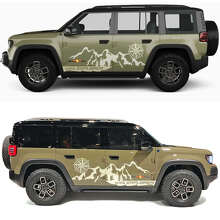 Compass Explore Mountains Side Doors Vinyl Decal for Jeep Recon  3